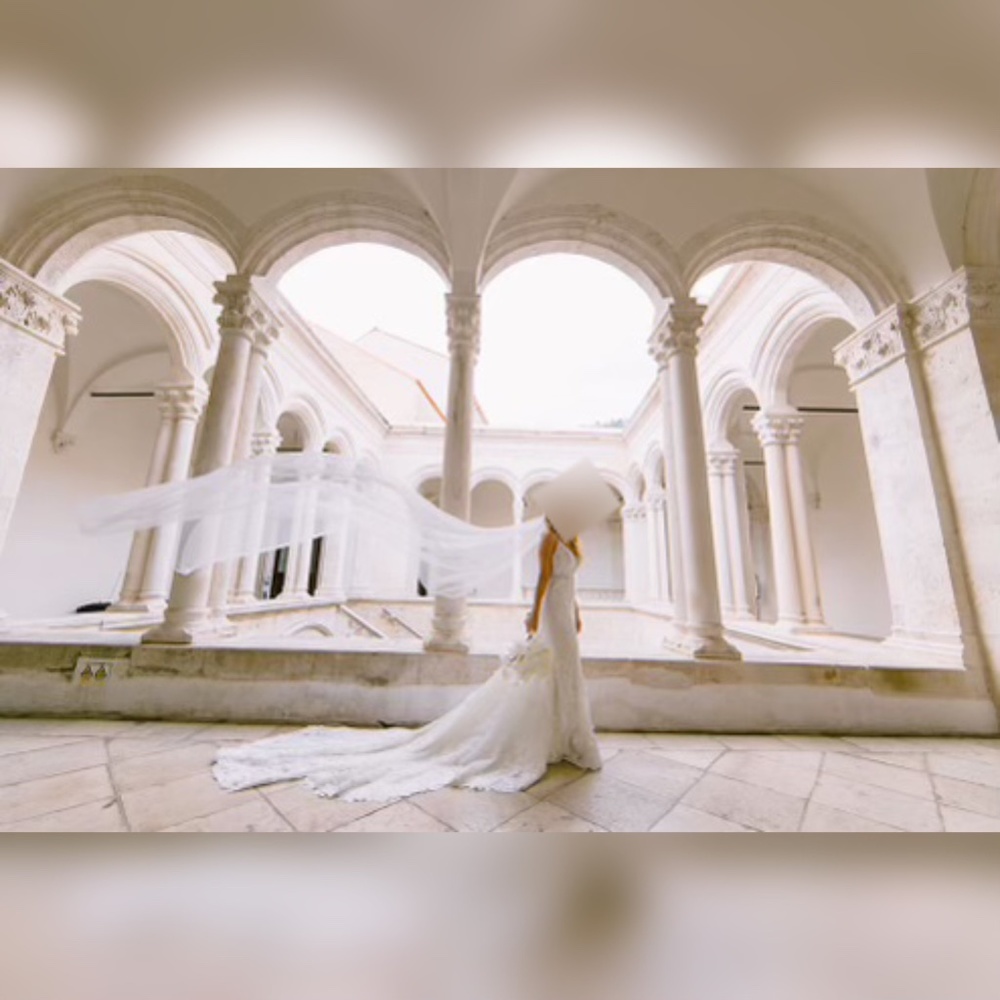 Martina Liana SEXY 3D LACE WEDDING DRESS WITH V-NECK AND BEADING
